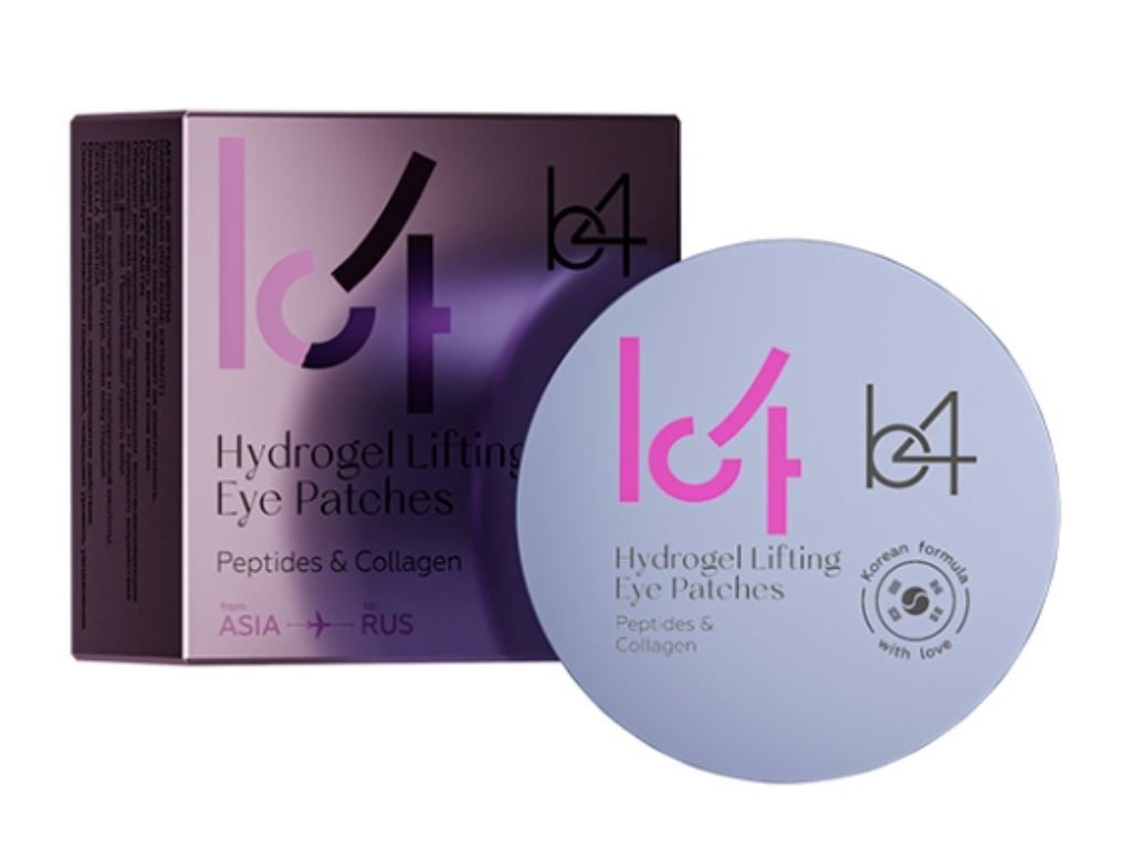 фото упаковки b4 Peptides и Collagen гидрогелевые патчи для кожи вокруг глаз