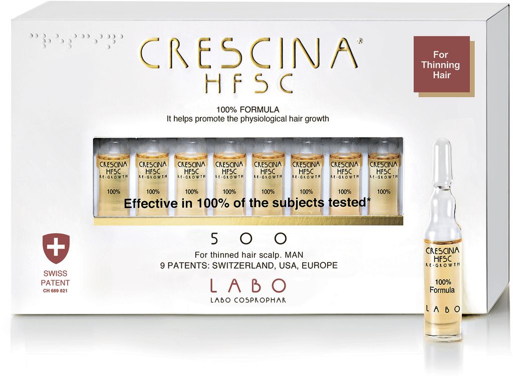 фото упаковки Crescina 500 HFSC Лосьон для роста волос