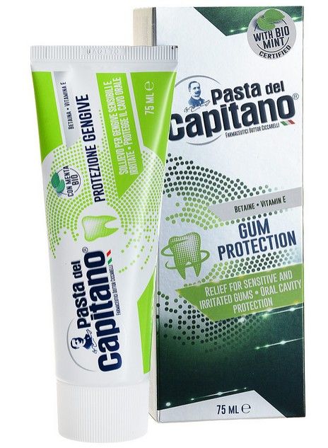 фото упаковки Pasta del Capitano Паста зубная Защита десен