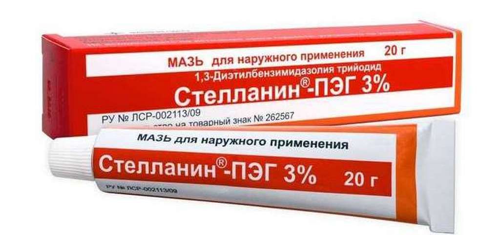 Стелланин-ПЭГ, 3%, мазь для наружного применения, 20 г, 1 шт.
