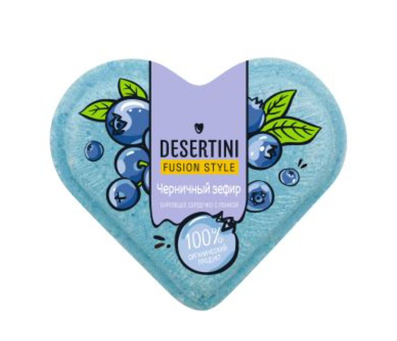 фото упаковки Desertini Бомбочка для ванны Черничный зефир