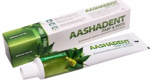 фото упаковки Aashadent зубная паста лавр и мята