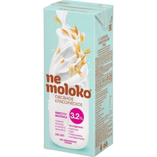 фото упаковки Nemoloko напиток овсяный классический