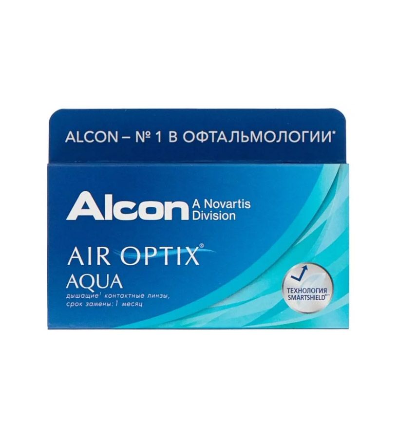 фото упаковки Alcon Air Optix aqua контактные линзы плановой замены