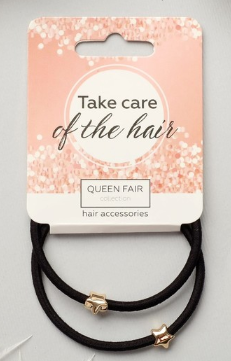 фото упаковки Queen fair резинка для волос берта звезды