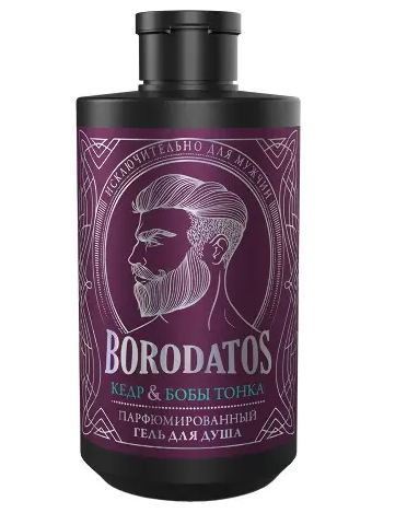 фото упаковки Borodatos гель для душа парфюмированный
