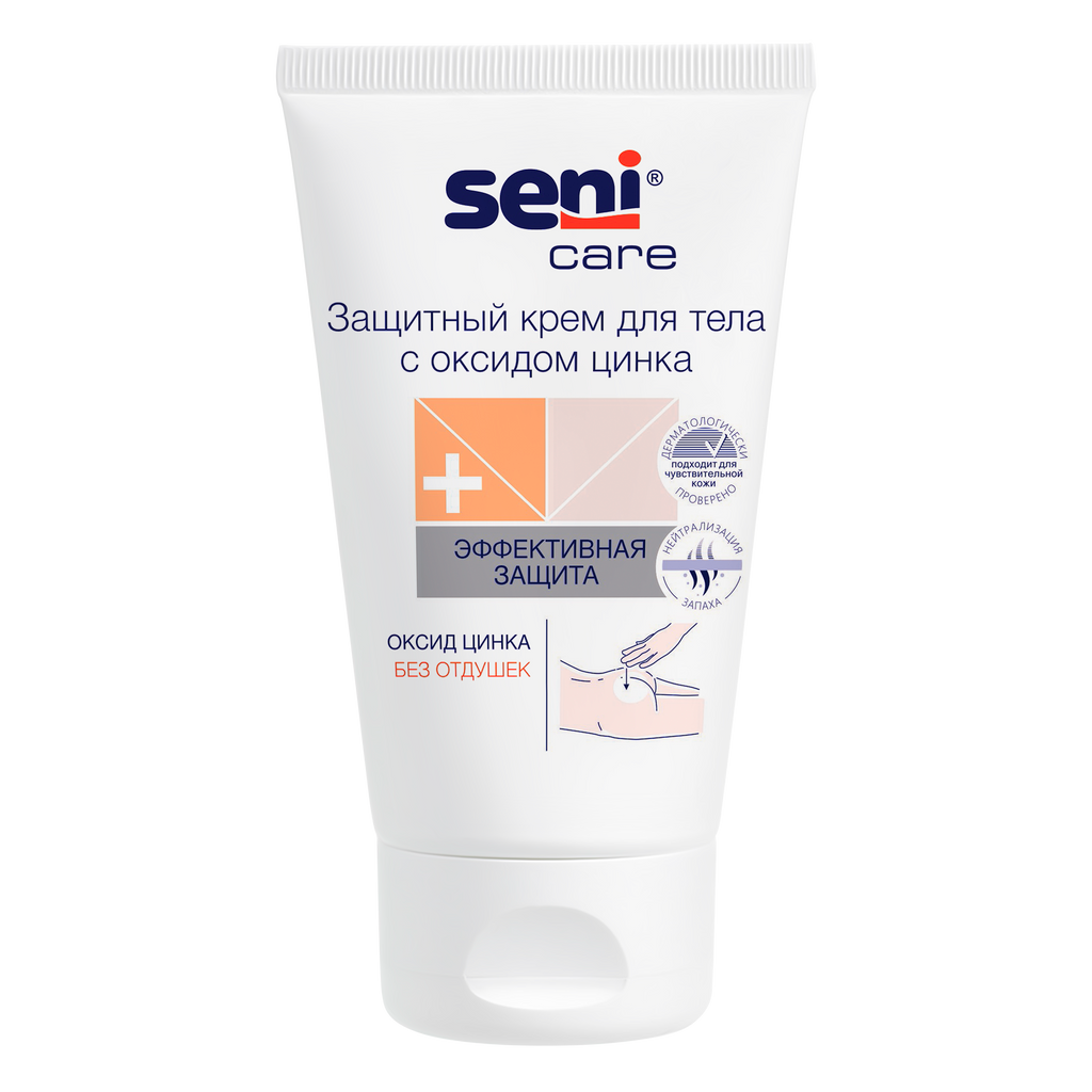 фото упаковки Seni Care Крем для тела защитный с оксидом цинка