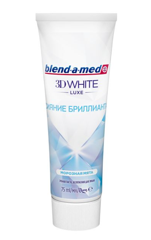 Blend-a-Med 3D White Luxe Зубная паста сияние бриллианта, паста зубная, 75 мл, 1 шт.