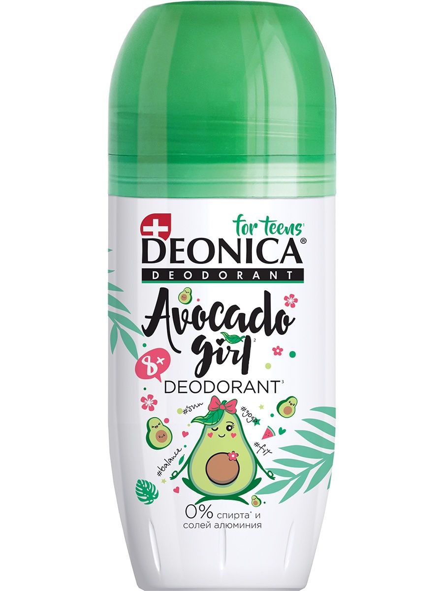 фото упаковки Deonica for teens дезодорант-ролик Avocado Girl