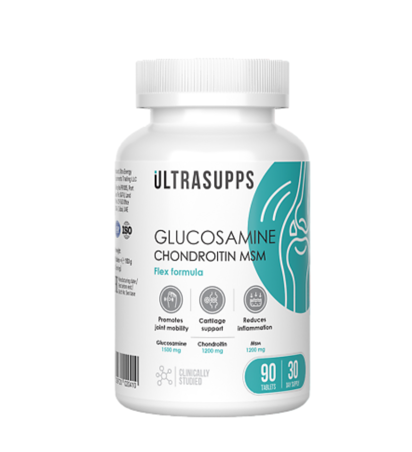 фото упаковки Ultrasupps Глюкозамин+Хондроитин+МСМ