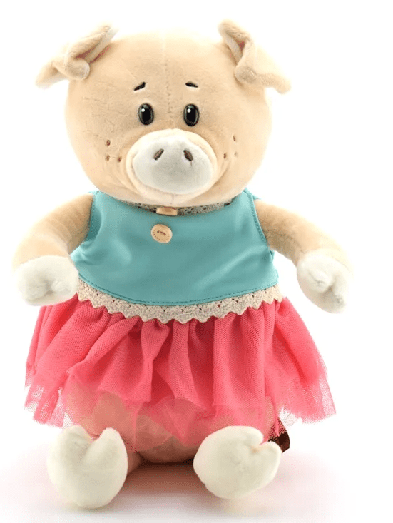 фото упаковки PL Игрушка мягкая Свинка Даша в ярком платье