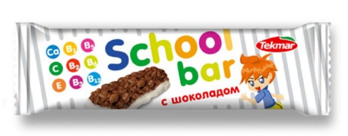 фото упаковки Tekmar School Bar батончик-мюсли шоколад