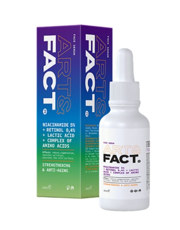 фото упаковки Art&Fact Сыворотка омолаживающая с ниацинамидом 5% и ретинолом 0,4%