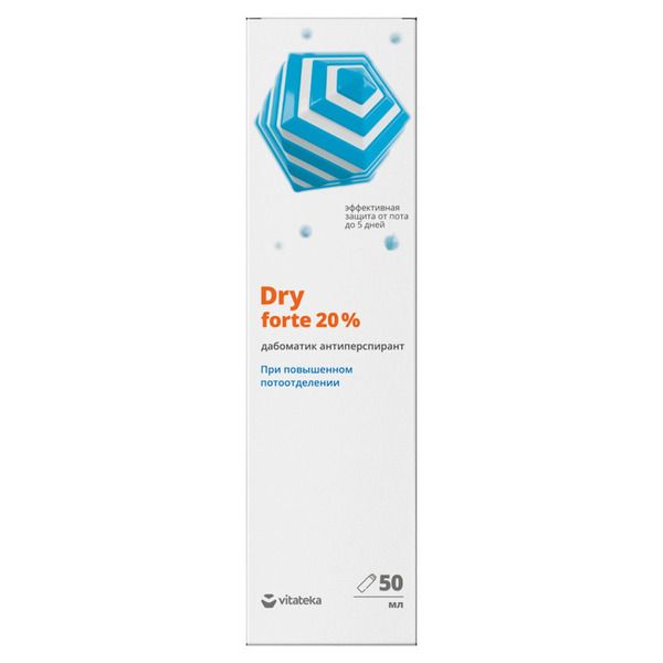 фото упаковки Витатека Dry Forte дабоматик антиперспирант 20%