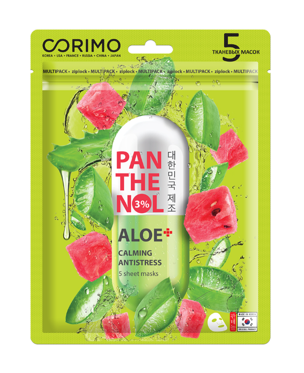 фото упаковки Коримо Aloe-Panthenol Маска для лица тканевая