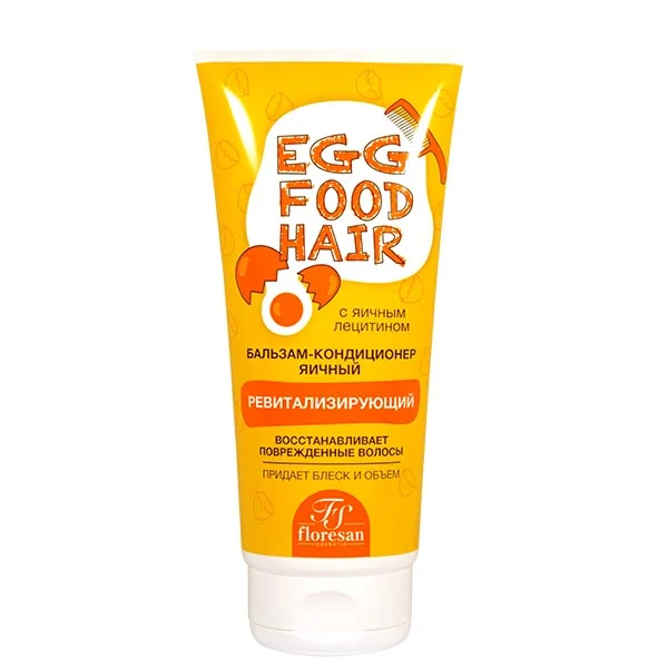 фото упаковки Floresan Бальзам для волос восстанавливающий яичный