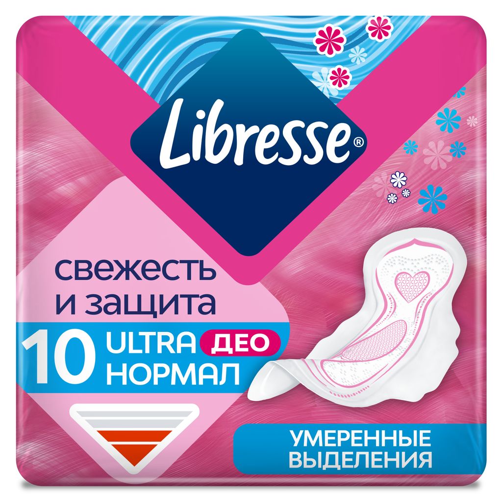 фото упаковки Libresse Ultra Normal Deo прокладки с мягкой поверхностью