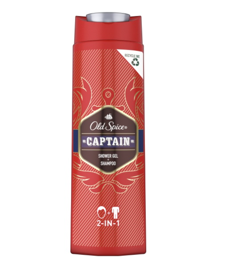 фото упаковки Old Spice Гель для душа-шампунь Captain