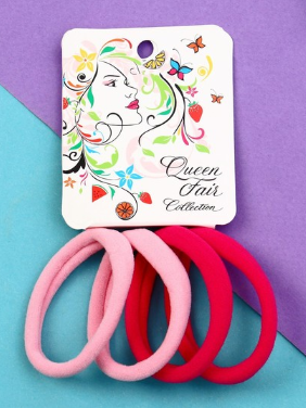 фото упаковки Queen fair резинка для волос галатея лето розовый