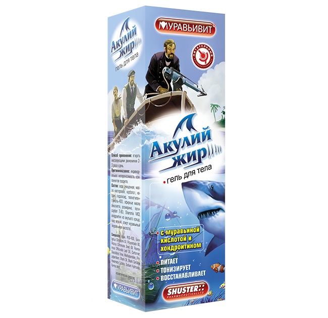 фото упаковки Муравьивит Гель для тела Акулий жир