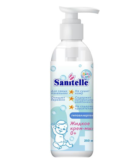 фото упаковки Sanitelle Крем-мыло жидкое детское