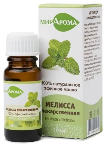 фото упаковки МирАрома эфирное масло Мелисса лекарственная