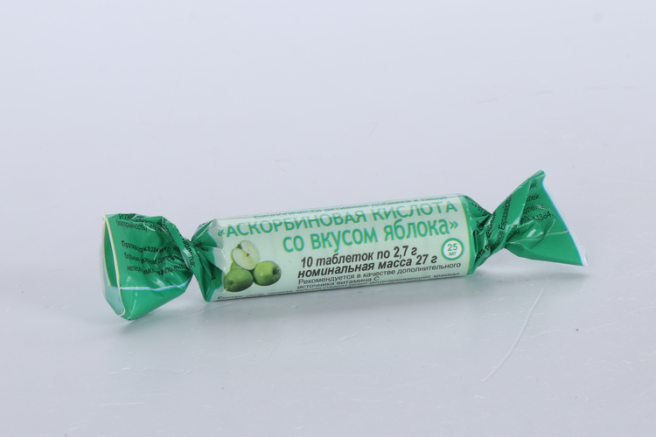 фото упаковки Аскорбиновая кислота Яблоко