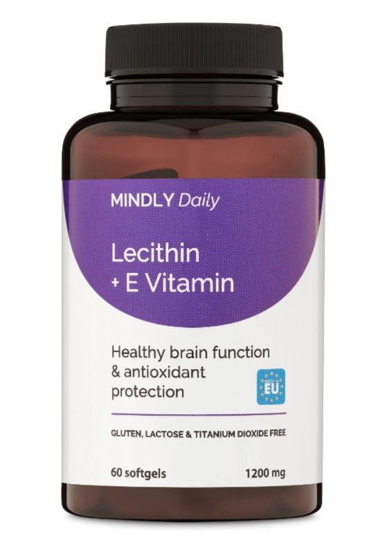 фото упаковки MINDLY Daily Лецитин + Витамин Е