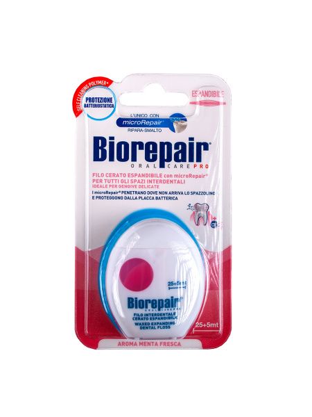 фото упаковки Biorepair Зубная нить вощеная расширяющаяся