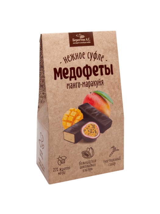фото упаковки Медофеты Суфле в шоколадной глазури манго-маракуйя