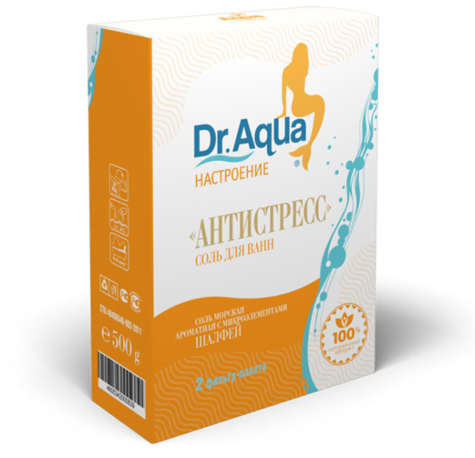 фото упаковки Dr Aqua Соль для ванн морская