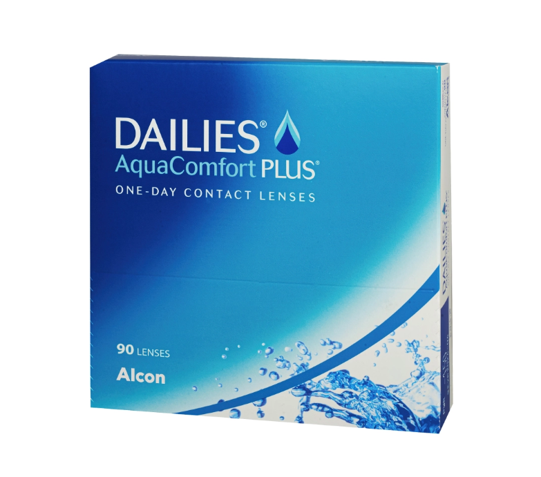 фото упаковки Alcon Dailies AquaComfort Plus контактные линзы однодневные