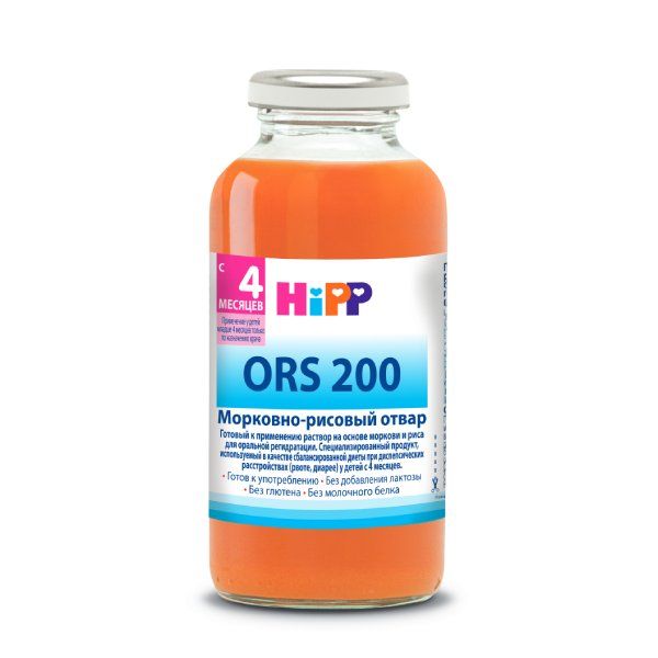 фото упаковки HiPP Отвар для детей морковно-рисовый ORS 200
