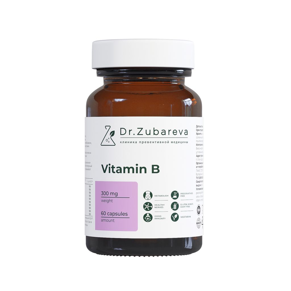 фото упаковки Dr. Zubareva Витамины группы B