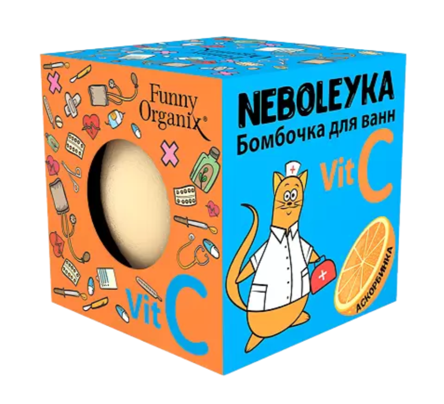 фото упаковки Funny Organix Neboleyka Бомбочка для ванн