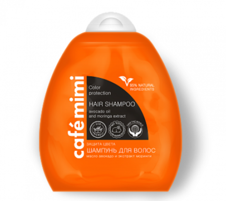 фото упаковки Cafe mimi Шампунь для волос защита цвета и блеск