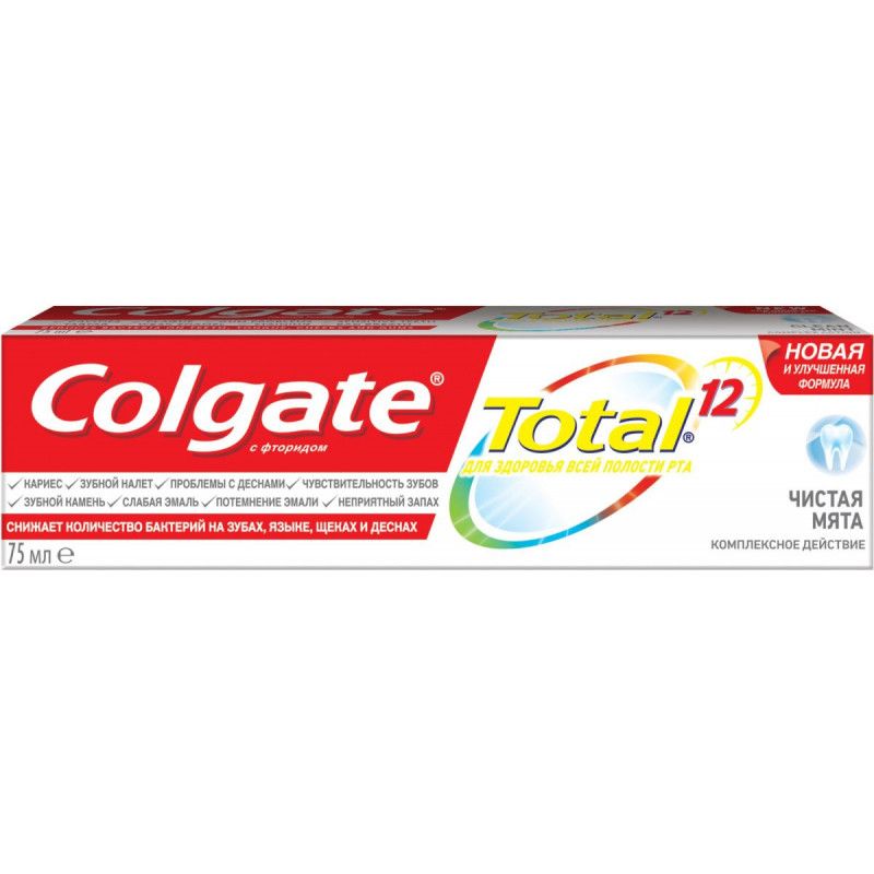 фото упаковки Colgate Паста зубная Total 12 Чистая мята