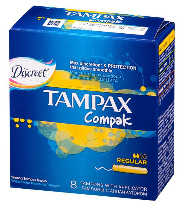 фото упаковки Tampax Compak regular тампоны с аппликатором