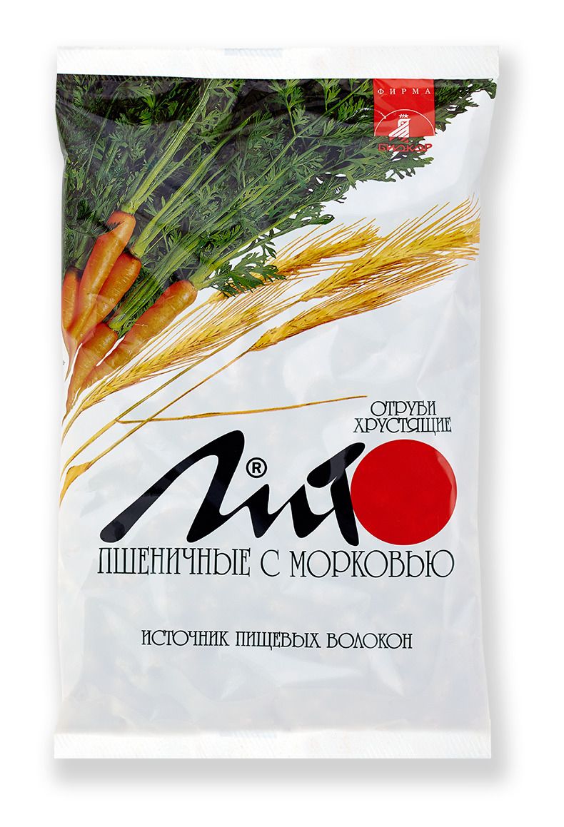 фото упаковки Отруби пшеничные хрустящие Лито с кальцием и морковью