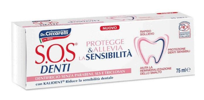 фото упаковки SOS Denti Зубная паста для чувствительных зубов