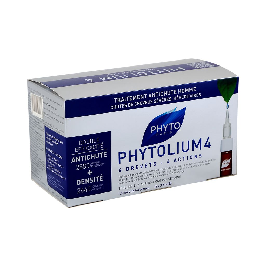 Phytolium 4 сыворотка для волос против выпадения, сыворотка, 3,5 мл, 12 шт.