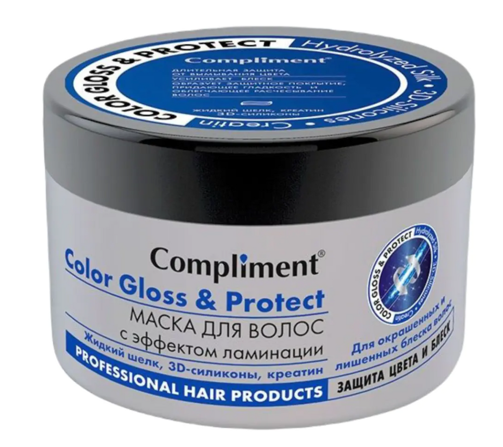 фото упаковки Compliment Маска для волос Color Gloss&Protect с эффектом ламинации