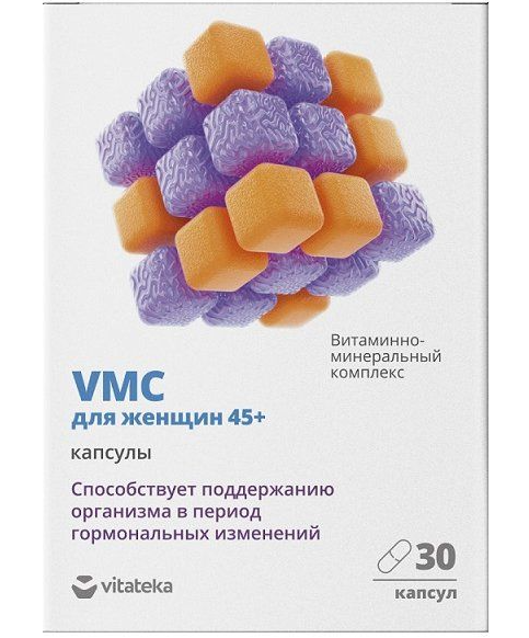фото упаковки Витатека VMC Витаминно-минеральный комплекс для женщин 45+