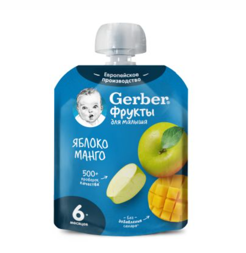 фото упаковки Gerber Пюре Яблоко манго