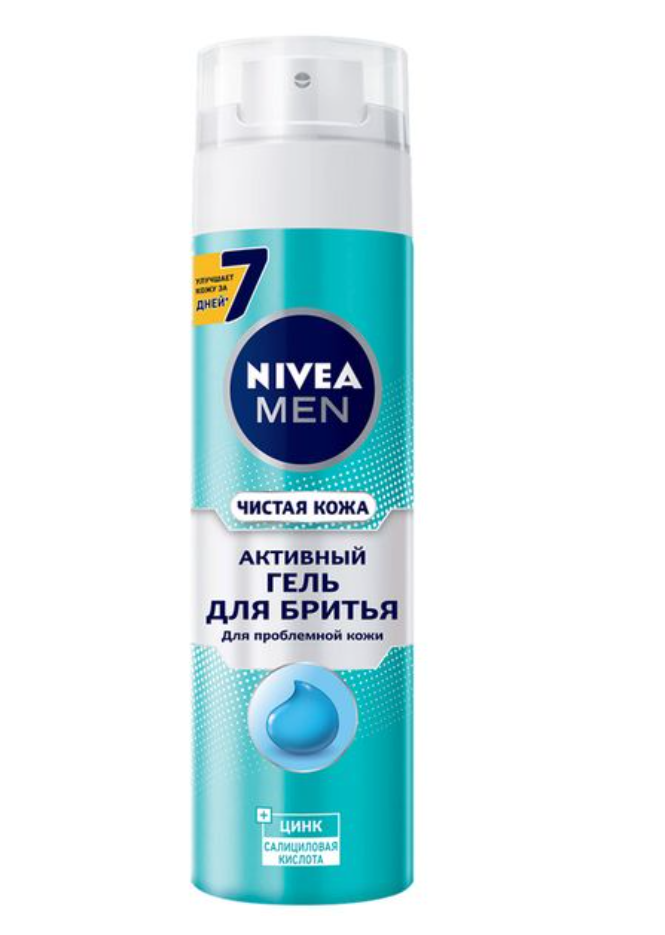 фото упаковки Nivea Men Гель активный для бритья