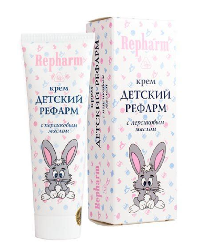 Repharm Крем детский, крем для лица, с персиковым маслом, 50 г, 1 шт.