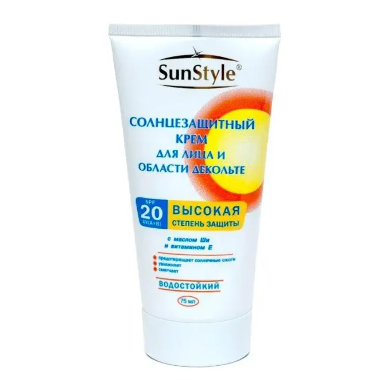 фото упаковки Sun Style Крем солнцезащитный для лица и декольте