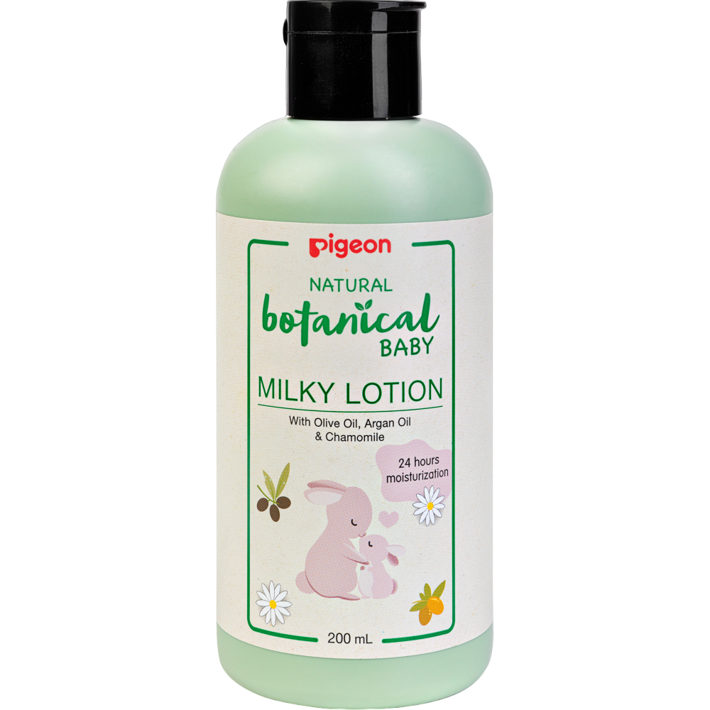 фото упаковки Pigeon Молочко для тела Natural Botanical Baby Milky Lotion