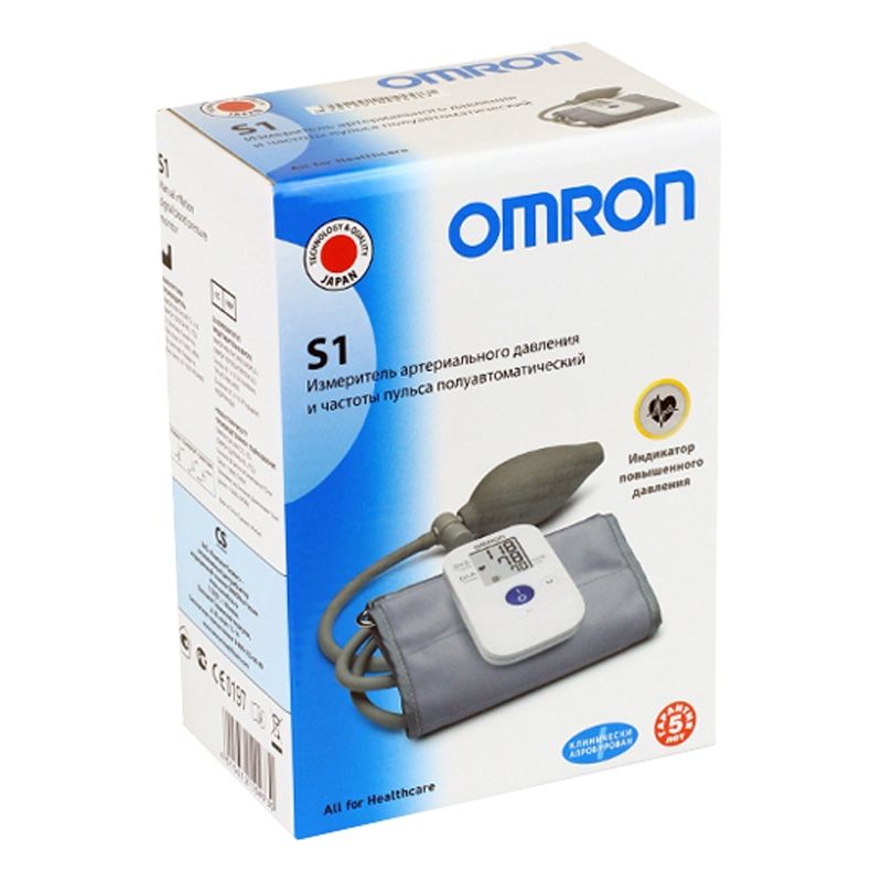 Тонометр полуавтоматический OMRON S1, 1 шт.