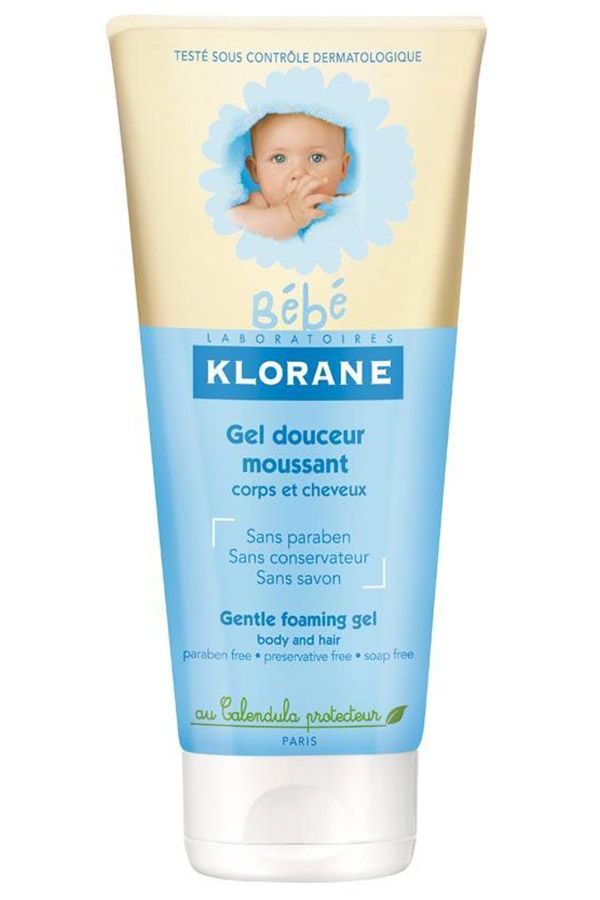 фото упаковки Klorane Bebe Мягкий пенящийся гель для волос и тела